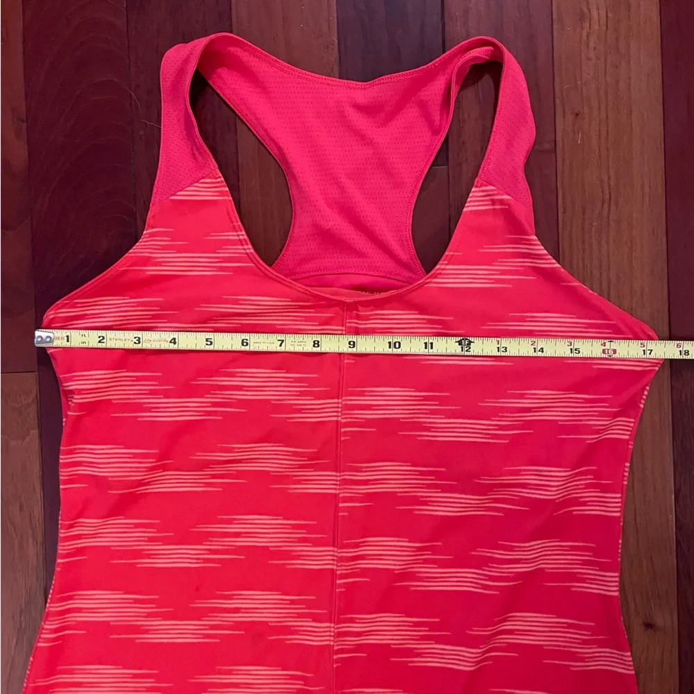 Columbia Sportswear Prima Agua Dress Dress Large Red Orange Stripe - Picture 4 of 7